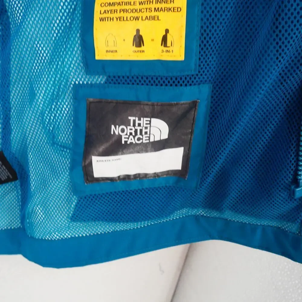 NEW The North Face Girl's 18 XL DryVent Mountain Snapper Parka Deep Lagoon Blue